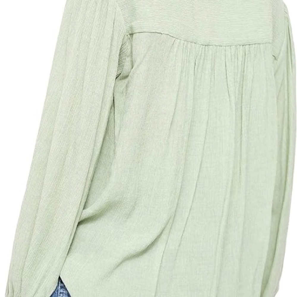 Free People Check On It Frosted Fern blouse - Large - Picture 3 of 9